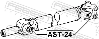 Крестовина карданного вала на Lexus RX 300/330/350/400H U3