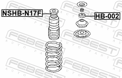 NSHBN17F Febest Пыльник стойки передней