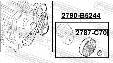 Reguladora de tensão da correia de transmissão Volvo XC90 preço, a partir de 14,46 USD