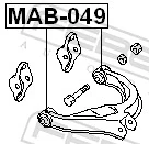 MAB049 Febest Полиуретановый сайлентблок заднего верхнего рычага