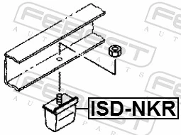ISDNKR Febest Отбойник задней рессоры