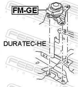 FMGE Febest Правая подушка двигателя