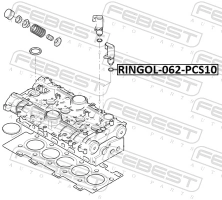 RINGOL062PCS10 Febest Прокладка регулятора фаз газораспределения