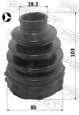 2515BOX3DT Febest Радиатор отопителя салона