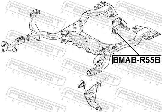BMABR55B Febest Сайлентблок нижнего переднего рычага