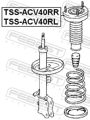 Опора пружины задней правой Raiso RC48270 цена, от 21.72 USD