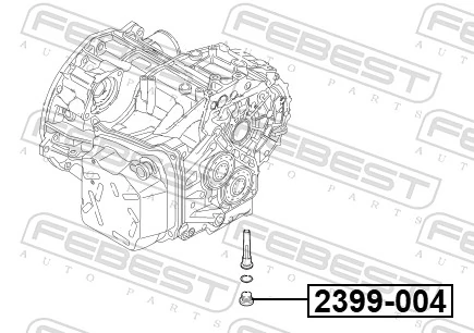 2399004 Febest Пробка поддона АКПП