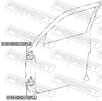 0199HDKDJ120FLL Febest Петля передней двери левая