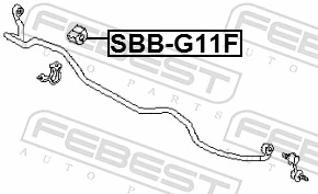 Разрезная втулка стабилизатора на Subaru Impreza II GD