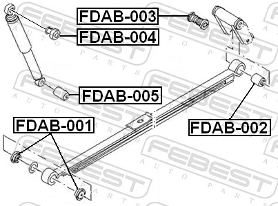 15407050S Formpart/Otoform втулка крепления заднего амортизатора