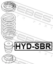 HYDSBR Febest Буфер амортизатора заднего