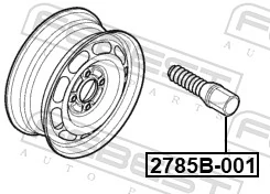 Parafuso de roda para Volvo S80 II AS, AR
