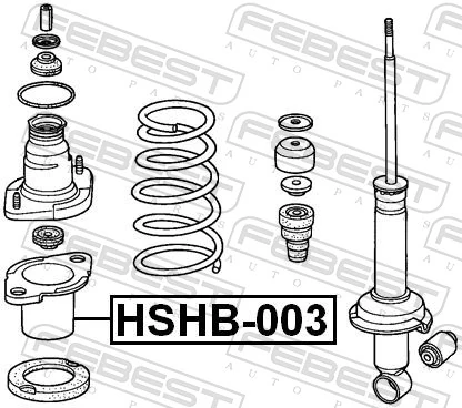 HSHB003 Febest Пыльник заднего амортизатора