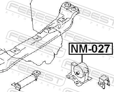  Левая подушка двигателя Nissan Almera 