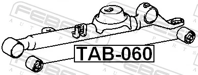 TAB060 Febest Сайлентблок задней тяги
