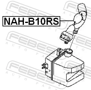 NAHB10RS Febest Патрубок воздушный, выход воздушного фильтра