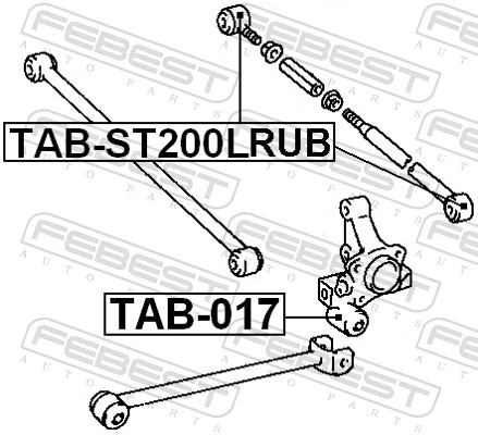 TABST200LRUB Febest Сайлентблок задней поперечной тяги