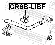 CRSBLIBF Febest Разрезная втулка стабилизатора