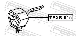 TOEM010 Polcar Крепление глушителя