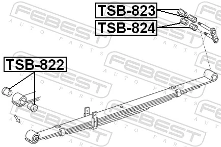 Купить RR5742 Goodrem Втулка рессоры