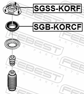 SGBKORCF Febest Подшипник верхней опоры