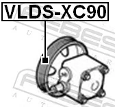 VLDSXC90 Febest Шкив насоса ГУР