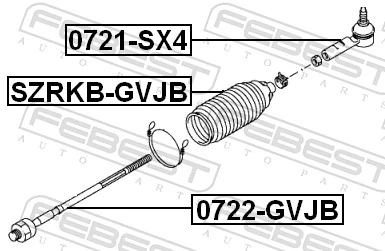 0722GVJB Febest Тяги рулевые