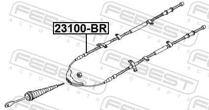Задний трос ручника AND 3L609001 цена, от 13.94 USD