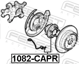 1082CAPR Febest Ступица задняя