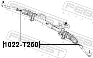 1022T250 Febest Тяги рулевые