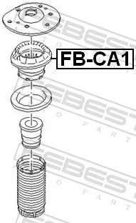 FBCA1 Febest Подшипник верхней опоры
