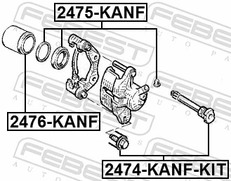 Ремкомплект тормозной системы Ford 1048296 цена, от 9.64 USD