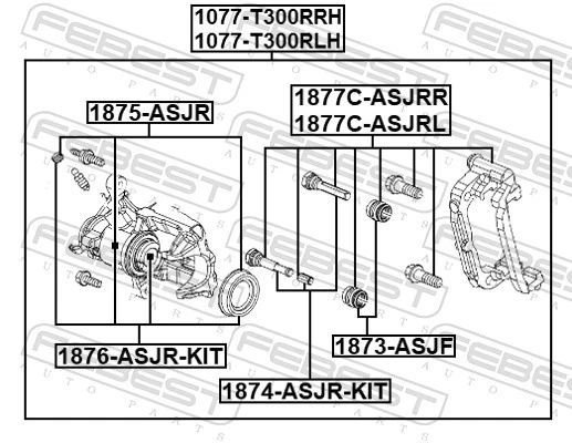 Скоба тормозного заднего суппорта на Chevrolet Aveo III T300