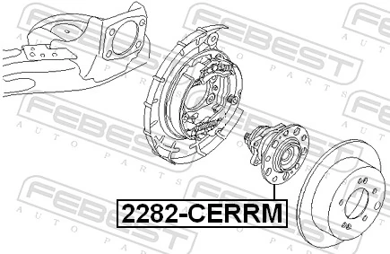 2282CERRM Febest Ступица задняя