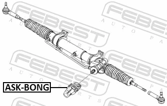 ASKBONG Febest Крестовина рулевого механизма нижняя