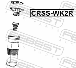 CRSSWK2R Febest Опора амортизатора