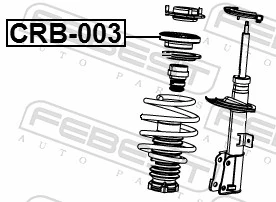 CRB003 Febest Подшипник верхней опоры