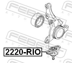 2220RIO Febest Палец шаровой нижний