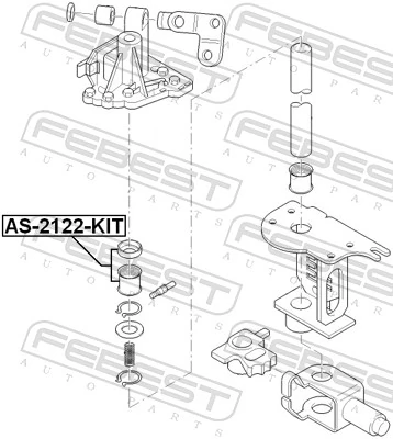 AS2122KIT Febest Подшипники коробки
