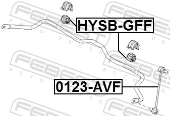 HYSBGFF Febest Разрезная втулка стабилизатора