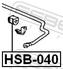 HSB040 Febest Прокладка стабильзатора заднего