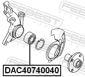 DAC40740040 Febest Подшипник ступицы задней
