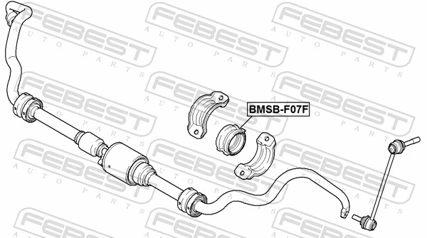 BMSBF07F Febest Разрезная втулка стабилизатора