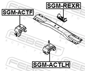SGMACTLH Febest Подушка (опора) двигателя, левая