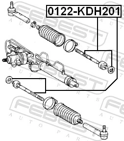 0122KDH201 Febest Тяги рулевые