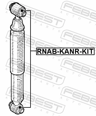 RNABKANRKIT Febest втулка крепления заднего амортизатора
