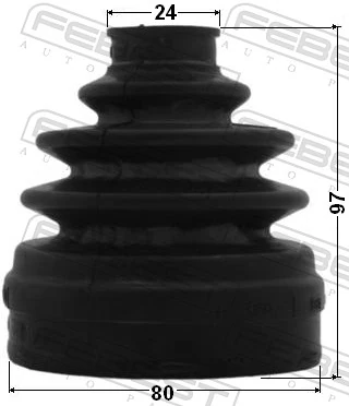 1215IX35RH Febest Пыльник ШРУСа передней полуоси внутренний