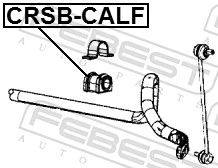 CRSBCALF Febest Разрезная втулка стабилизатора