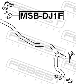 MSBDJ1F Febest Разрезная втулка стабилизатора