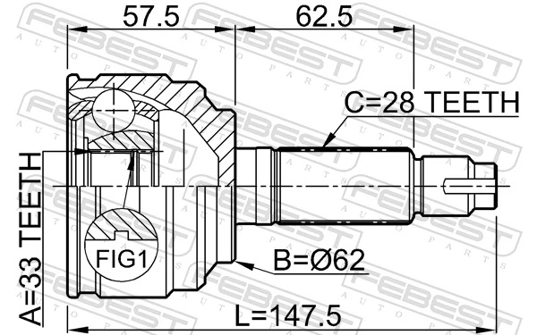 Compre Junta homocinética externa dianteira Mazda 6 